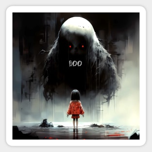 Halloween Boo: The Night the Giant Goblin with Red Eyes Said "Boo" Sticker